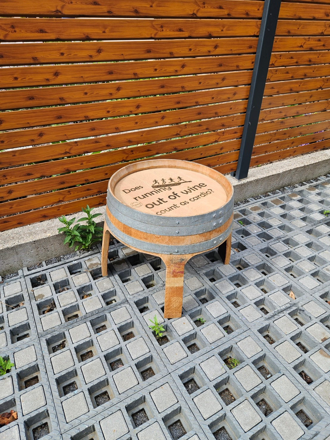 Beistelltisch, Couchtisch aus original Weinfass