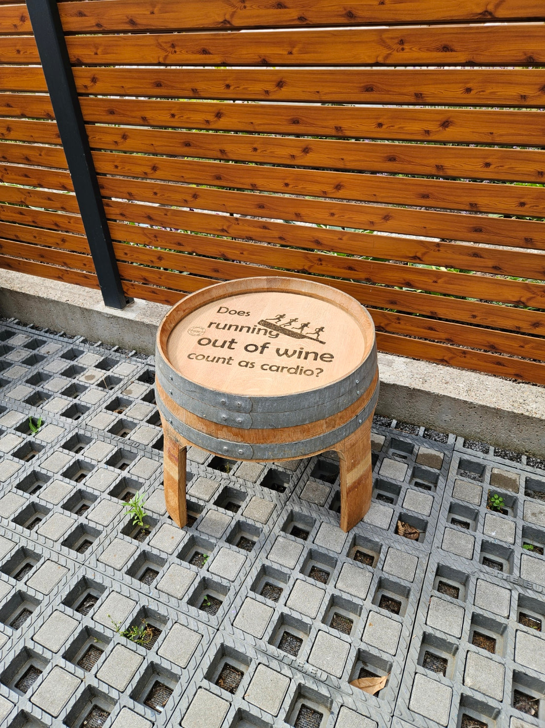 Beistelltisch, Couchtisch aus original Weinfass