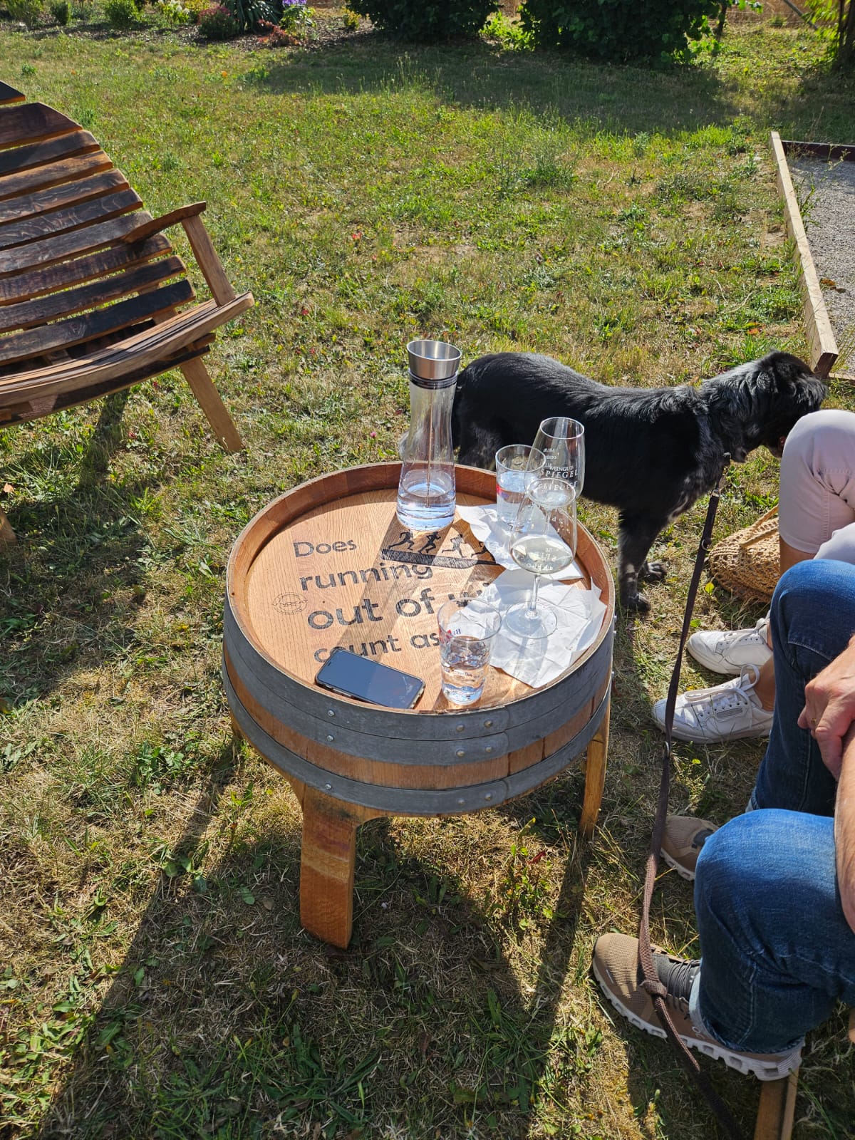 Beistelltisch, Couchtisch aus original Weinfass