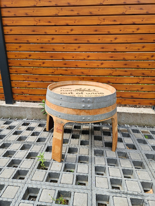 Beistelltisch, Couchtisch aus original Weinfass